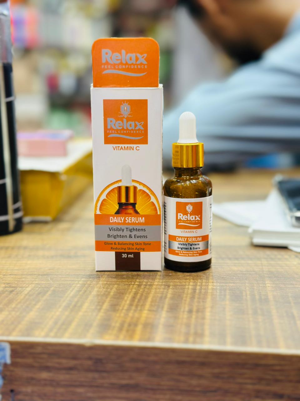 Buy 1 Get 1 Free Relax Vitamin C Serum اگر 7 دن میں نتائج نہ ملیں تو مکمل رقم واپس
