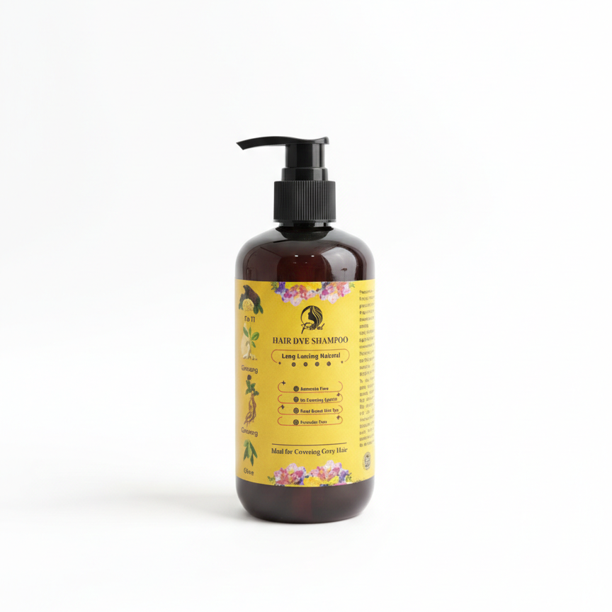 Floral Natural Hair Dye Shampoo