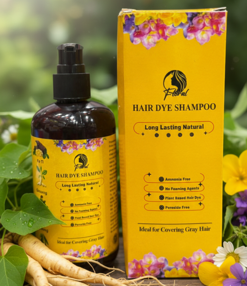 Floral Natural Hair Dye Shampoo
